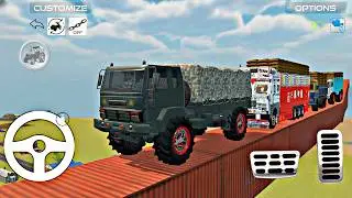 UNLOADING STONE FROM DUMPER 🔥 AND DRIVE LOADED TRUCK 💀 | PLAYING WITH LOADED TRUCK 🔥 #truck​ #car​
