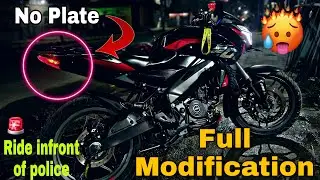 CRAZIEST BIKE MODIFICATION 😱 Riding infront of police!🔥