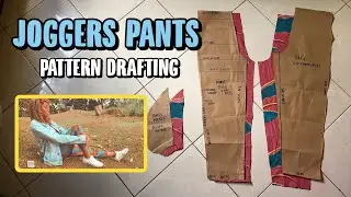 How To Draft A Pattern For JOGGERS PANTS 👖 #PatternDrafting | @sewquaint