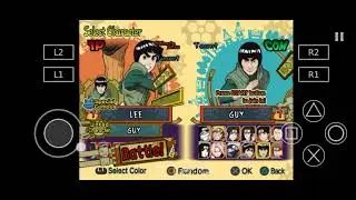 ROCK LEE VS GUY SENSEI !! NARUTO SHIPPUDEN ULTIMATE NINJA 5 #naruto #games #aethersx2 