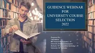 University Entrance for AL 2021 - Engineering Technology & ICT Stream by Mirukshan