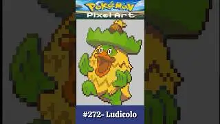 Minecraft Pok&eacute;mon Pixel Art Timelapse - #272 Ludicolo