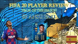 FIFA 20 PLAYER REVIEW - TOTSSF ANSU FATI (TOTS FATI Ultimate Team)