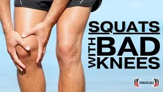Squatting with BAD KNEES, How to Squat with injured knees - Explained by Coach Ali