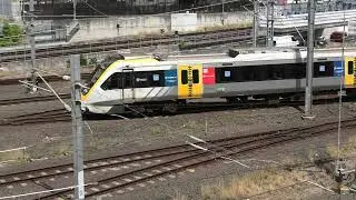 Brisbane Train departing Roma Street station Raw unedited clip