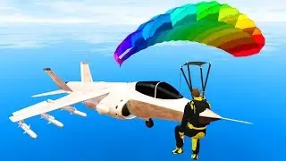 SPEARED BY A FIGHTER JET?! - GTA 5 Funny Moments