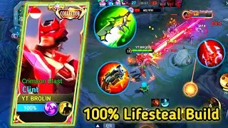 Clint Lifesteal Build 100% For Broken / Build Top 1 Global Clint ~ Mobile Legends