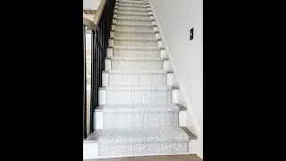 Video of stair runner installation