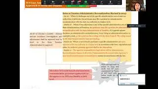 Tax Dispute Resolution in China, ITC Leiden Alumni, Ms.Yimin Kou, 21 July 2021