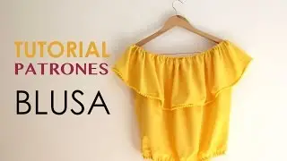DIY Tutorial: Blusa sin hombros (patrones gratis)