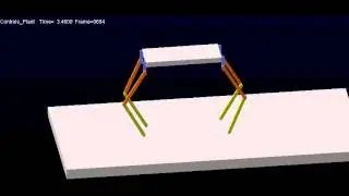 Multi-body dynamics simulation of Mammal-Inspired Quadruped Robot- Trot gait