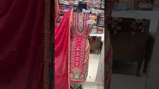 Pure Crepe Suits Pure Chiffon Dupatta Sequins Work #hotpink