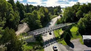 LVRT - New Trail Bridge in Walden Over VT Route 15