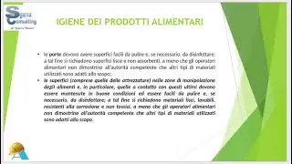 Igiene dei Prodotti Alimentari 3