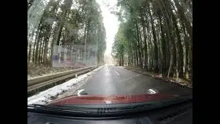 ASMR Test Drive into a Blizzard to a Japanese Mountain Hot Spring @4K 60fps