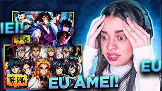 2 EM 1 | TK RAPS - Rap Eu Sou Overpower & Rap dos Hashiras // Pilar da Respiração | [REACT]