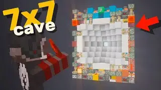 Smallest 7x7 Cave Door Tutorial [MCBE]
