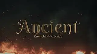 Gold Text With Fire Book Trailer Video