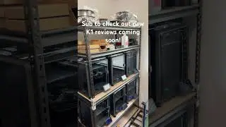 Creality k1 print farm review coming soon! #3dprinter #maker #engineering