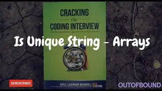 1.1 Is Unique | Cracking the Coding Interview Solution