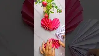 DIY MIRROR DECOR IDEAS || Beautiful Paper Craft/ Creative wall Decor idea/ Unique Art, #craft #short