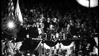 Franklin Roosevelt is nominated as Democratic Party candidate for President.  July 1932