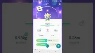 Pokemon Go generation 2 Evolving Togepi into Togeticonsideration
