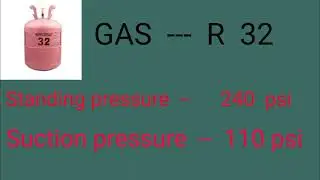 Refrigrent chart Gas Charging pressure R600 410 407 404 R22 R134a R32 R290 using for cooling