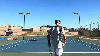 I love my lefty forehand and my Cam Norrie backhand. I cannot get as much power on my serve lefty&hellip;..