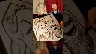 Wedding Caricatures - #weddingentertainment #drawfaces #caricaturist #liveentertainment #art