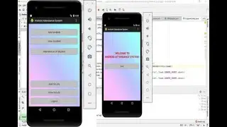 Attendance Monitoring System in Android App with Full Source Code Demo