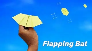 Most Popular Flying Bat (Flapping) - How to Make Bat Plane - Flying and Flapping Bat