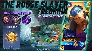 THE ROGUE SLAYER, FREDRINN!! MLBB NEWEST TANK HERO - BEST BUILD 2022