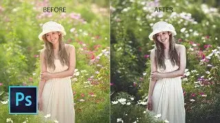 Photoshop cc Tutorial: How to edit outdoor portrait - Vintage Cinema Look