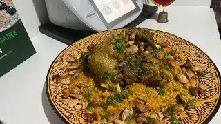 اول مرة الكبسة# السعودية #بالترموميكس# سهلة ولذيذة kabssa au thermomix mode rice Coker