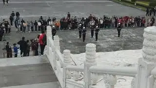 Pergantian penjaga di Chiang kai Shek memorial, Taipei, Taiwan