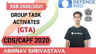 Group Task Activates (Session-2) | SSB 2020 | Target CDS/CAPF/NDA/AFCAT 2020-2021