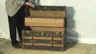 Excellent Trunk with Leather and Oak Straps
