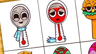 Drawing Incredibox Sprunki OC : Happy VS Horror [All Characters] Sprunki OC Phase #01