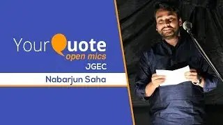 'Bondhutto Jokh Prem' by Nabarjun Saha | Bengali Poetry | YQ - JGEC (Open Mic 1)