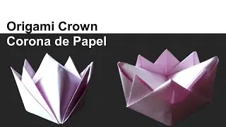 👑 How to Make an Origami Paper Crown, DIY Handmade Crafts - Corona de papel, Manualidades