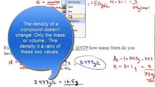 Chem 11 - Density and Molar Volume
