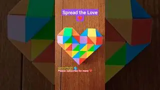 Snake cube puzzle Heart | Snake cube pattern Love #heart