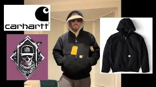Carhartt Washed Duck Loose Fit Active Jacket (Black) | Rugged, Warm & Built to Last