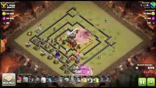 Anti Valkyrie war base TH9 : Clash of clans