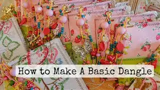 How to Make a Junk Journal Dangle / Let's Create a Strawberry Themed Dangle