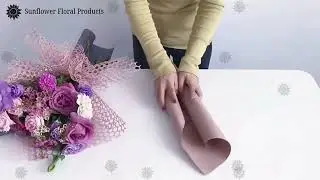Honeycomb Fabric Roll | flower Wrapping Roll #sunflowerfloralproducts #viralvideo #wrappingsheets