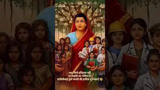 #mata Savitribai pz #birthday #first female teacher in india 🙏🙏🙏&hearts;️#power of constitution #india 🙏🙏&hearts;️