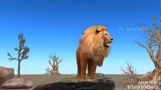 African Lion Attacks Deer  Anaconda Vs Tiger Animal Fight  Cartoon Animation Animal
