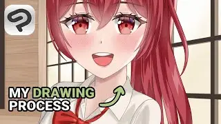 Drawing My Original Character In Clip Studio Paint Pro | Timelapse #5
